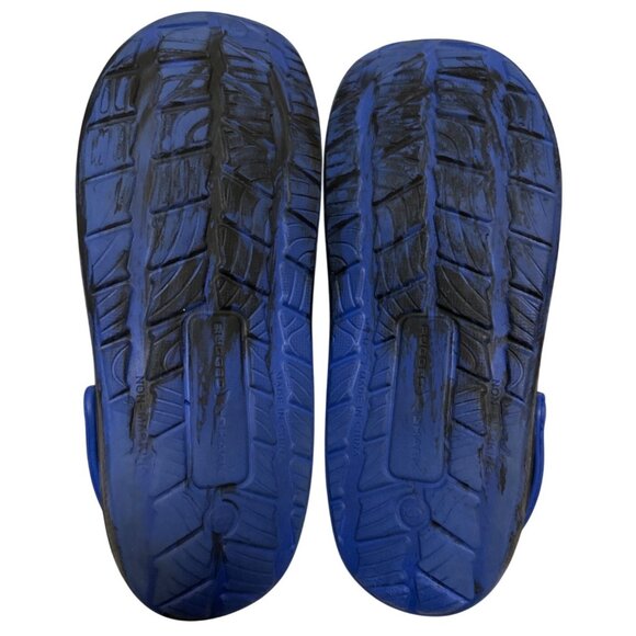 Rugged Shark Brand Blue & Black Clogs Geometric Boy's Size 6W - Picture 6 of 14